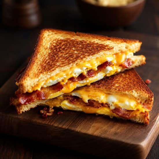 Bacon egg cheese Toastie