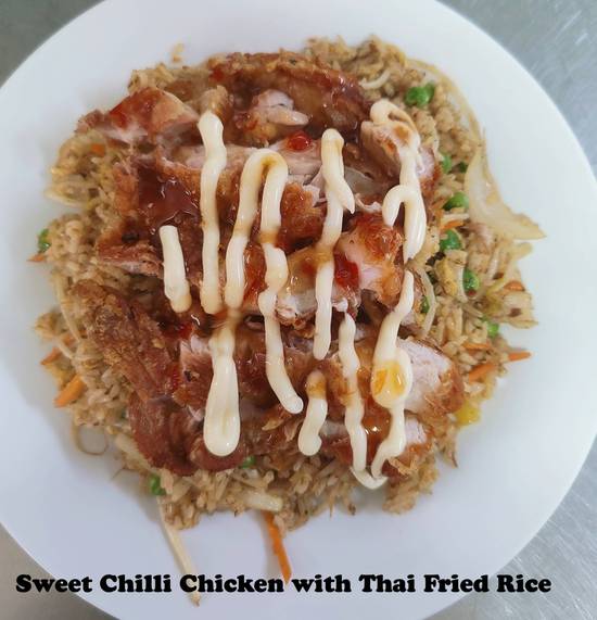 Sweet Chilli Chicken With Thai Fried RIce
