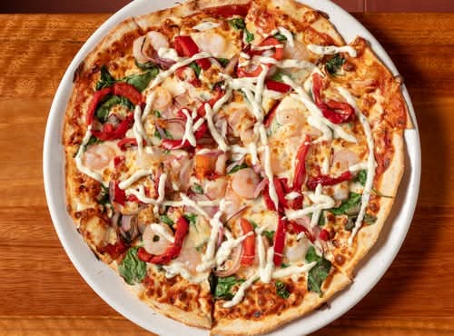 Garlic Prawn Pizza