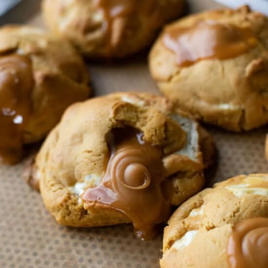 Salted Caramel Filled Cookie