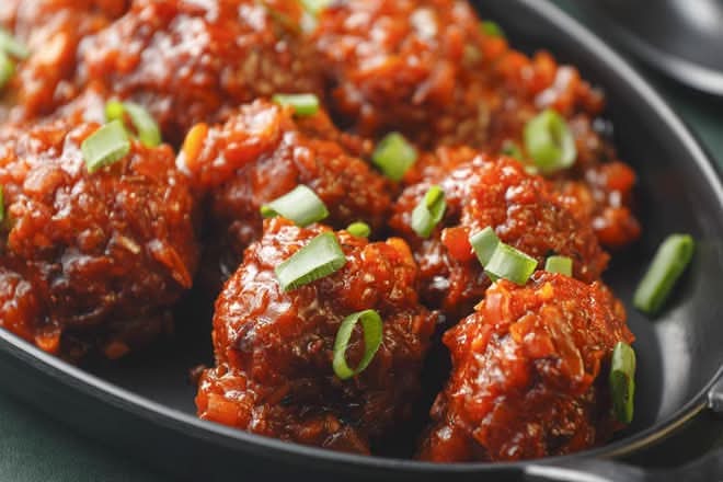 Vegetable Manchurian Dry (V)