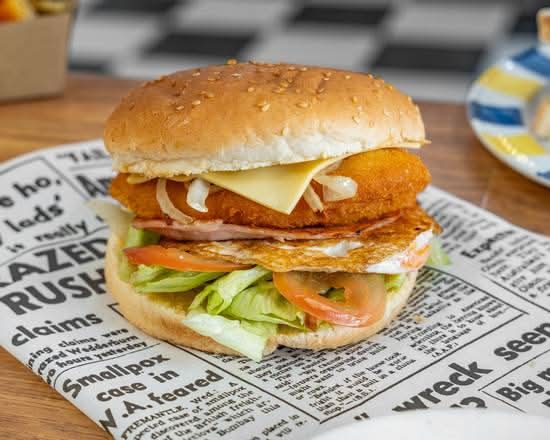 Chicken burger with Lot