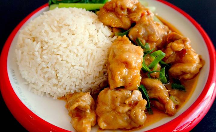 Spicy Chicken on Rice