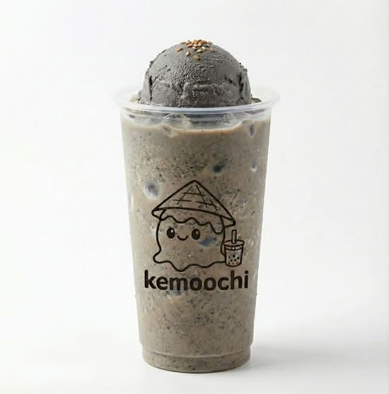 Black Sesame Gelato Peanut Cream
