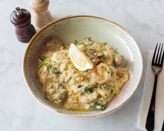 King Prawn & Italian Sausage Risotto
