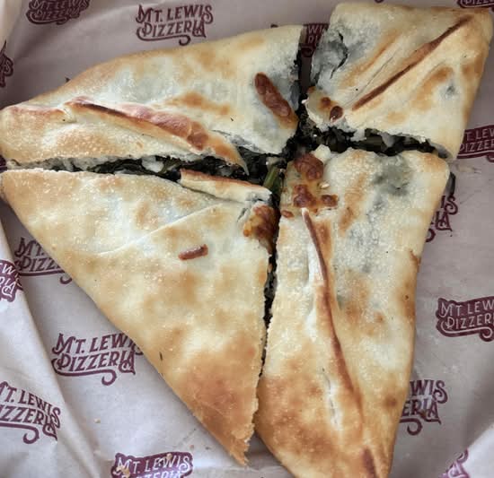 Spinach and Cheese Pide
