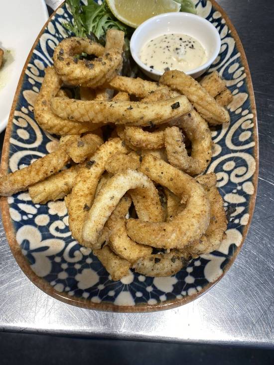 Fried Salt and Pepper Squid Crumbed