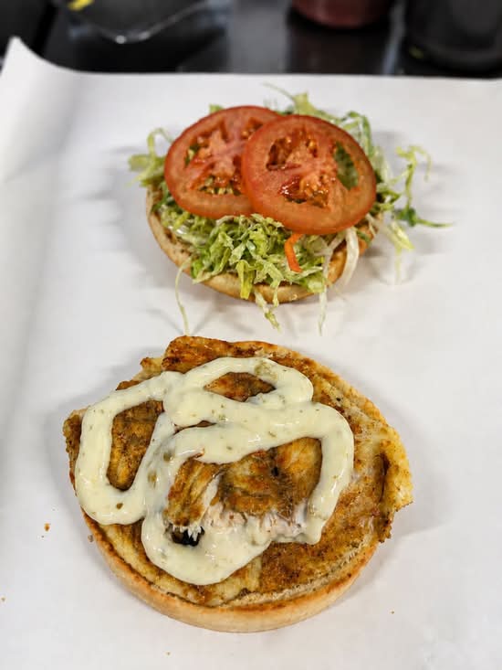 Grilled Fish Burger