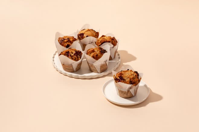 White chocolate raspberry muffin