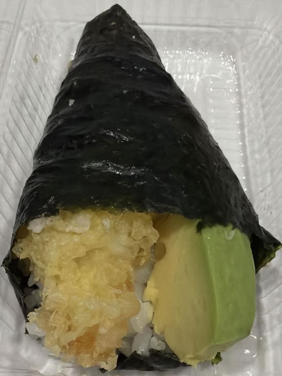 Prawn Tempura Avocado Hand Roll