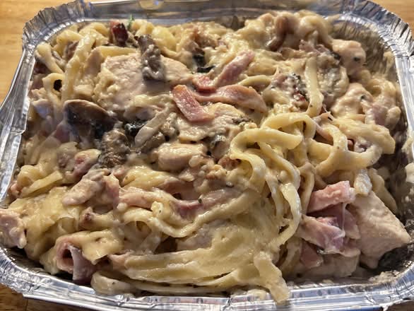 Parmesan cheese optional on pastas