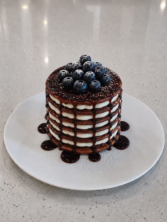 Black Forest Pikelet Stack