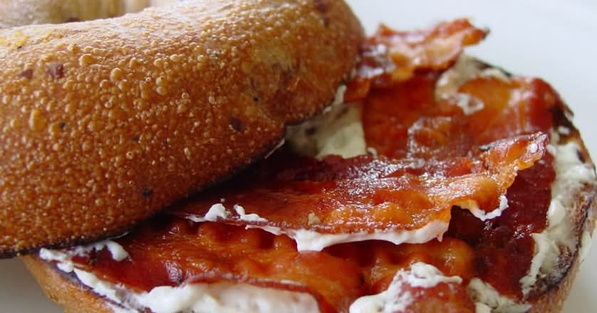 Bagel with Cream Cheese &Bacon