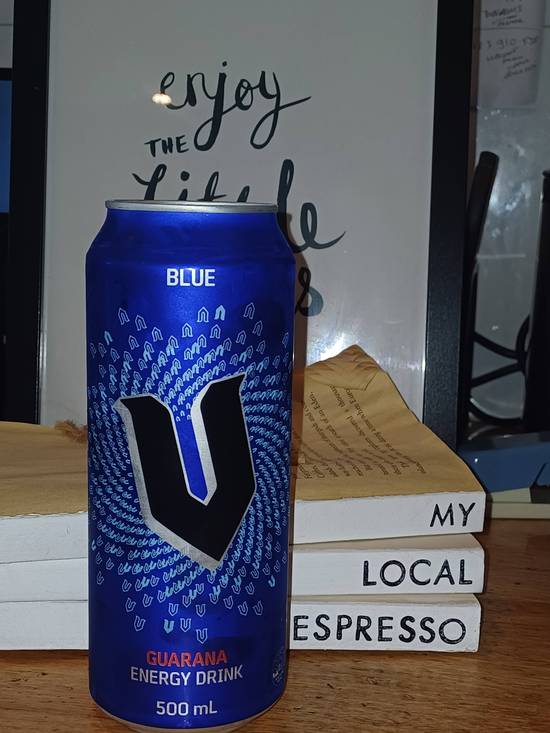 V BLUE energy drink 500ml