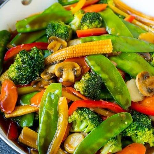 Mixed Vegetable Stir Fry w/Mushroom Sauce