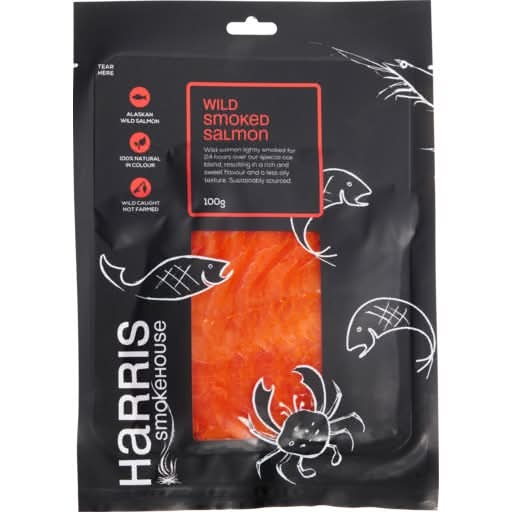 Harris Smokehouse Wild Caught Salmon 100g