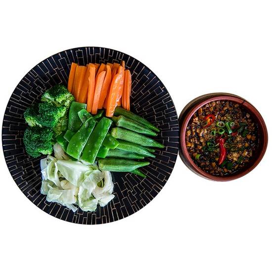 Kho Quẹt Rau Luộc