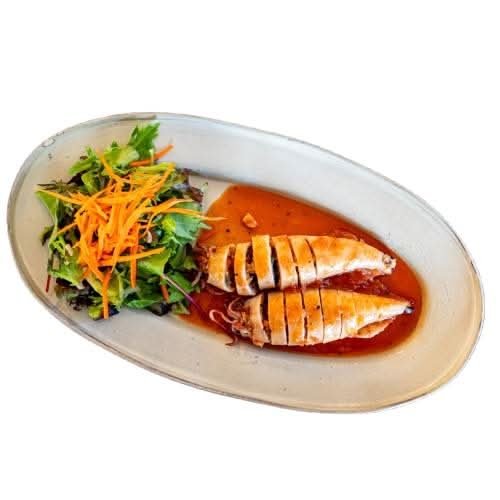 Mực Ống Dồn Thịt Sốt Cà