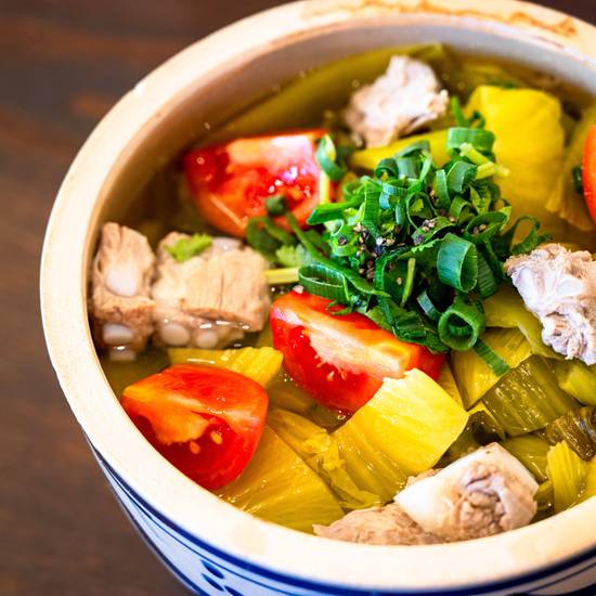 Canh Cải Chua Nấu Cà