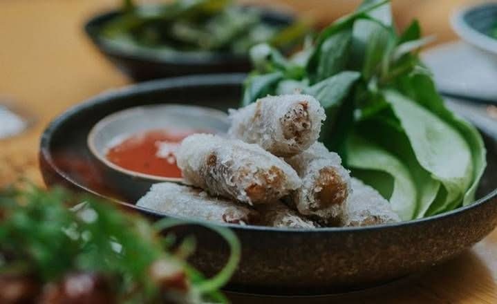 Netted Vegetarian Spring Rolls