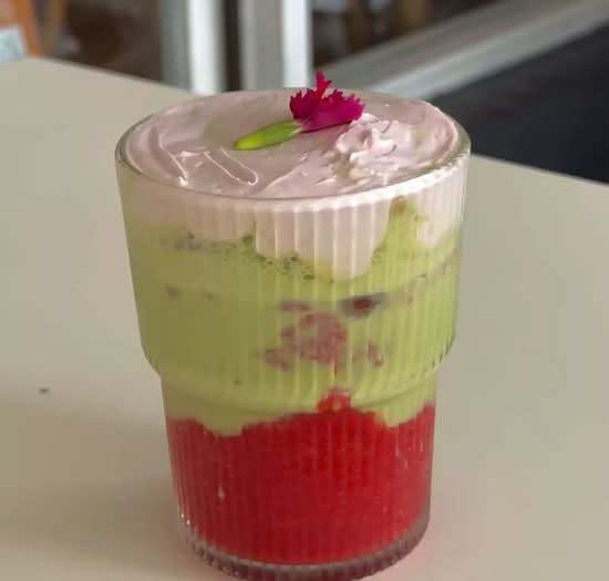 Iced Strawberry Matcha