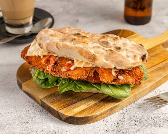Chicken Schnitzel Panini