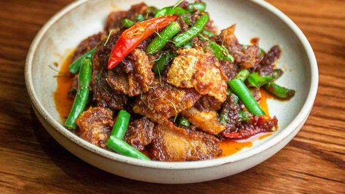 Pad Prik Khing Pork Belly
