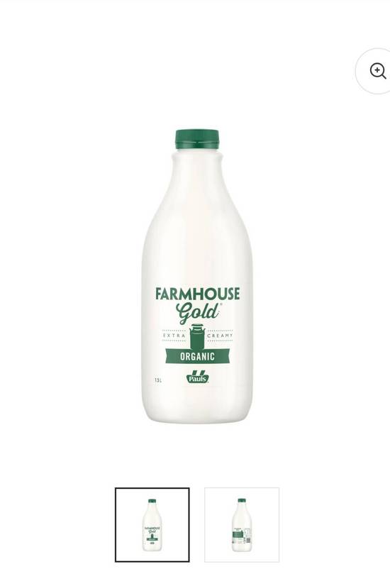 Farmhouse Gold Organic Milk (Not for Sale)