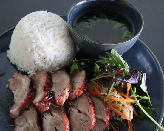 BBQ Pork with Steam Rice