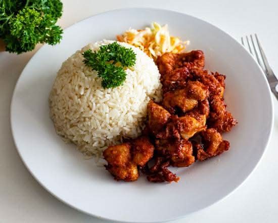 Hot and Spicy Chicken Rice Set