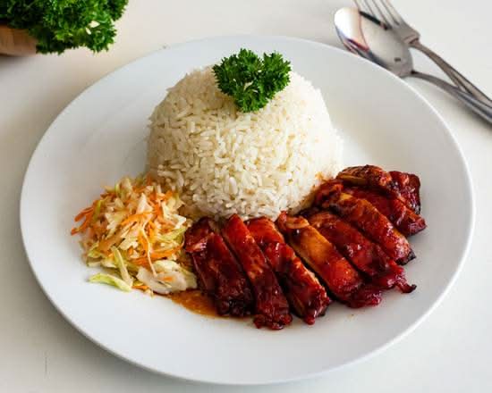 BBQ Chicken Steamed Rice Set