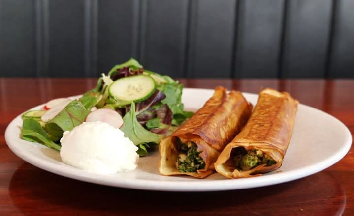 Spinach & Feta Crepes