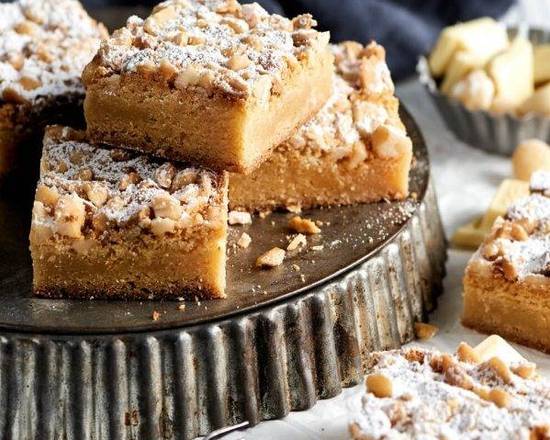 White Choc Macadamia Blondie