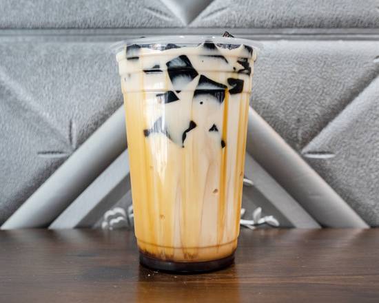 Grass Jelly with Brown Sugar