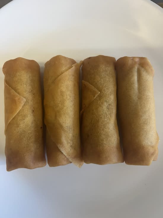 Vegetable spring rolls （no batter)