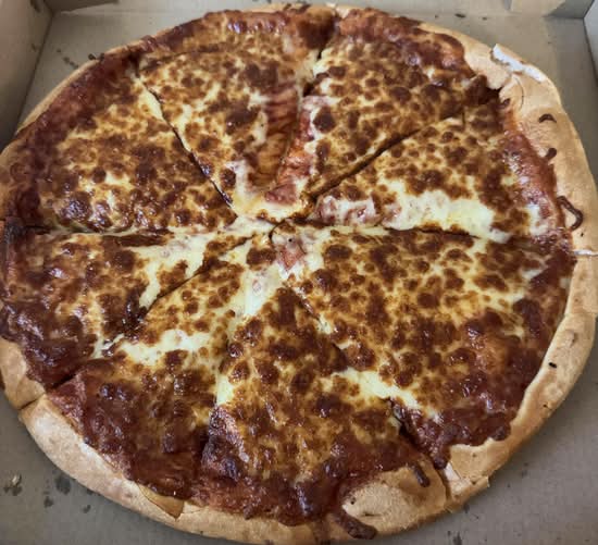 plain cheese pizza