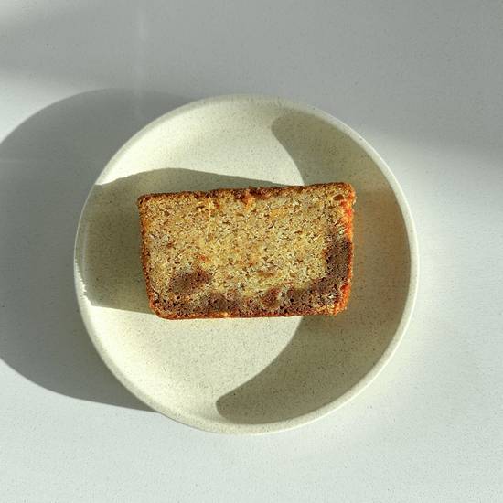 Banana bread with brownie bits