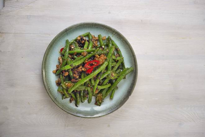 29. Green Beans Wok Fried with Pork Mince