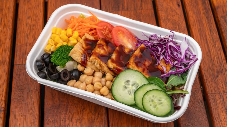 Teriyaki Tofu Poke Salad