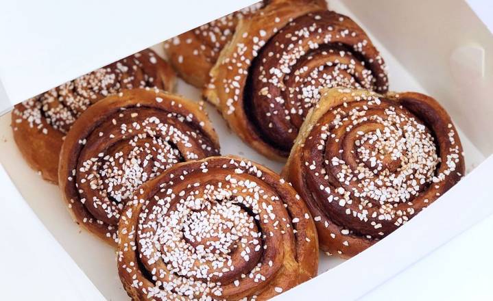 BOX OF CINNAMON BUNS