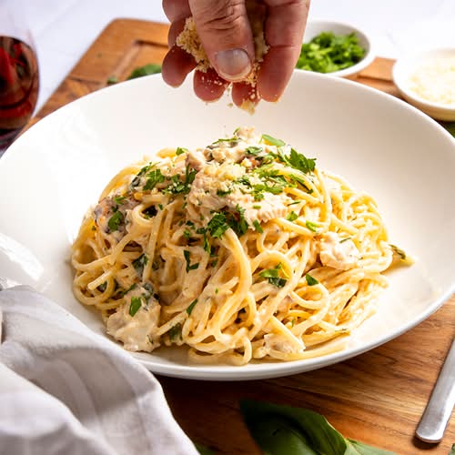 Chicken Bacon Alfredo