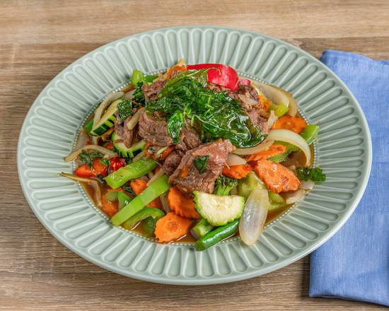 Braised Beef Basil Stir Fry