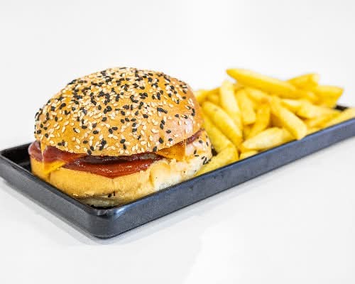 Cheese Burger & Chips
