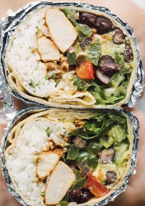Chicken burrito