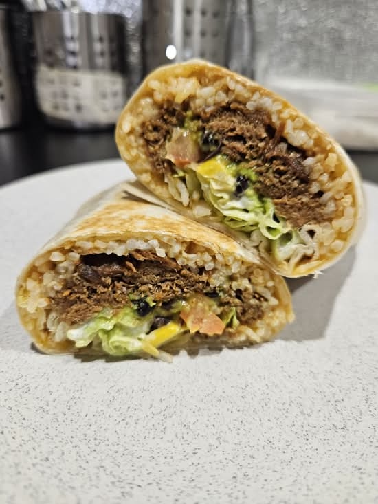 Beef brisket burrito