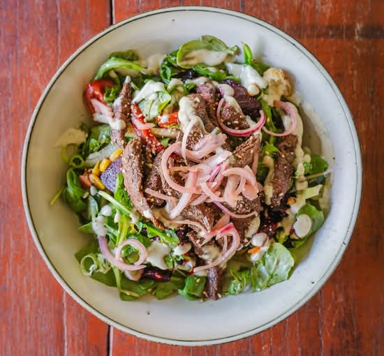 Warm Beef, Beetroot and Rocket Salad (GF)
