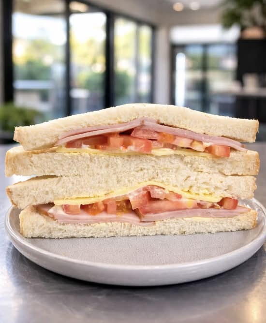 Ham, Cheese & Tomato Sandwich