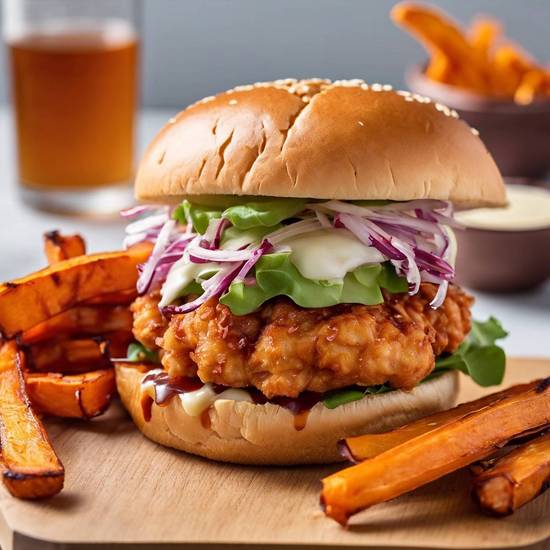 Korean Fried Chicken Burger