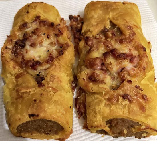 Cheese and Bacon Sausage ROLLS