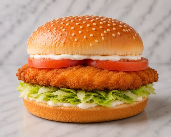 Chicken Wizard Deluxe Burger